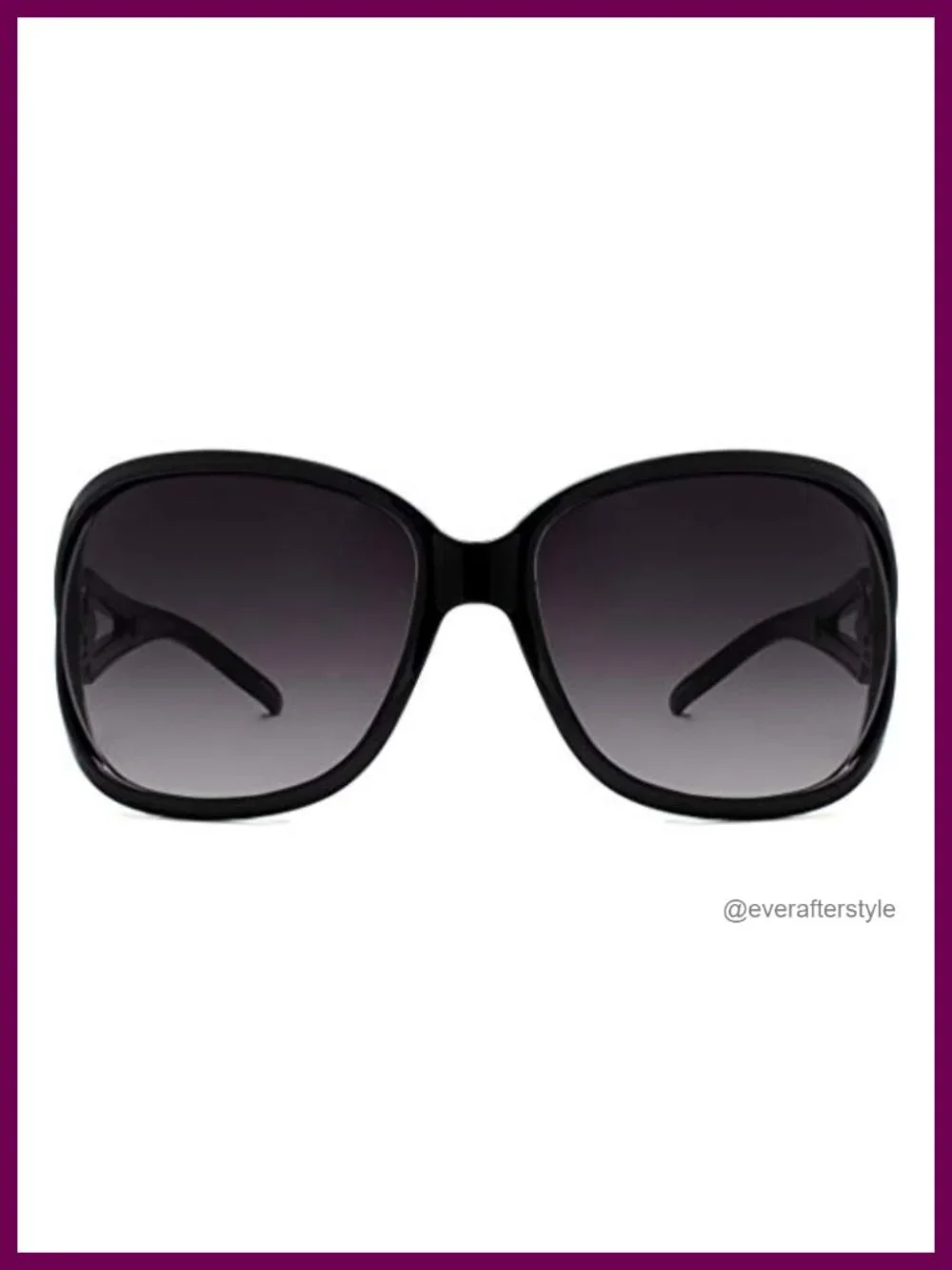 Oversized Retro Jackie O Sunglasses 100% UV Protection Women Accessory